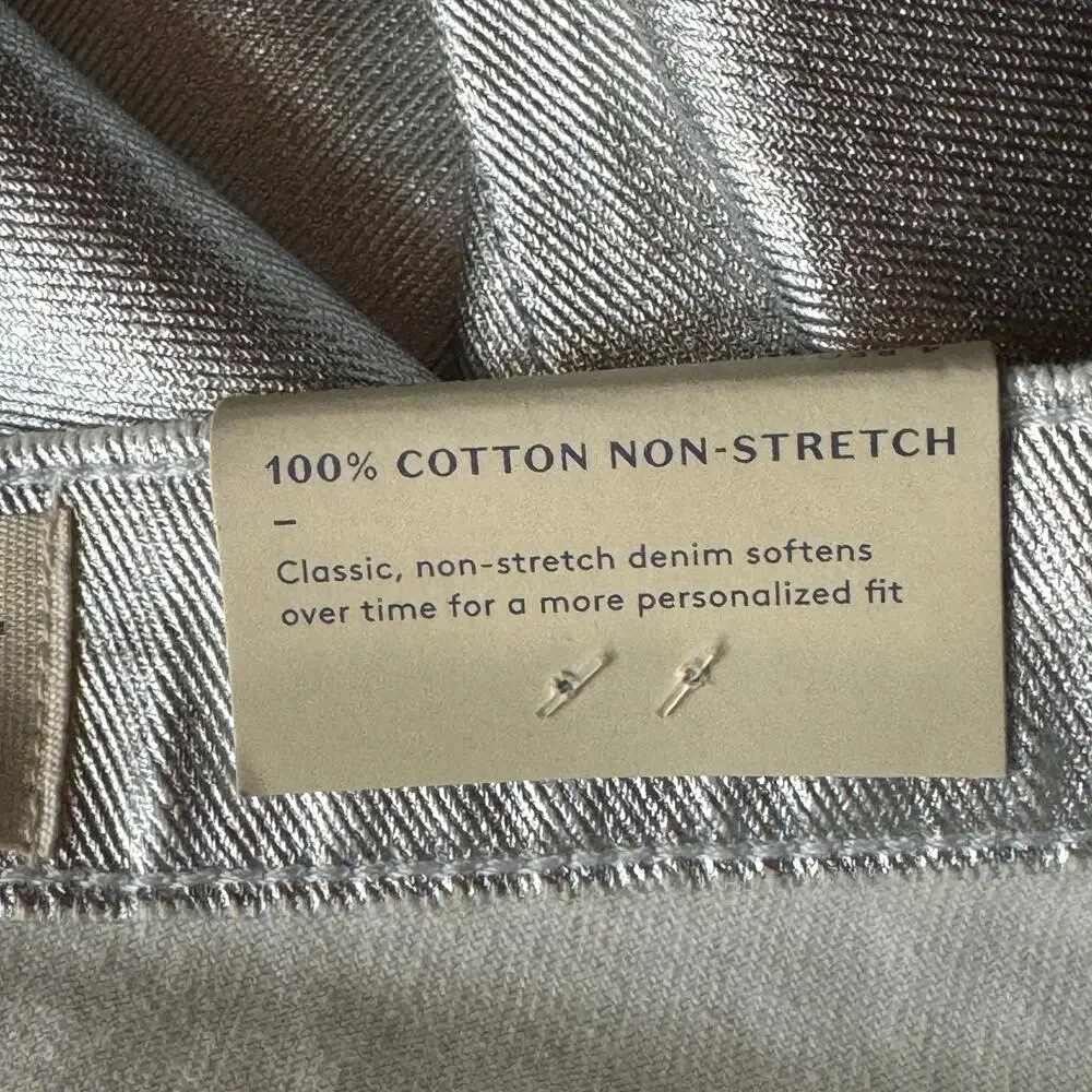 Universal Thread SZ 4R 90's Baggy Jeans Shiny Silver Hi-Rise 100% Cotton New - Picture 9 of 11